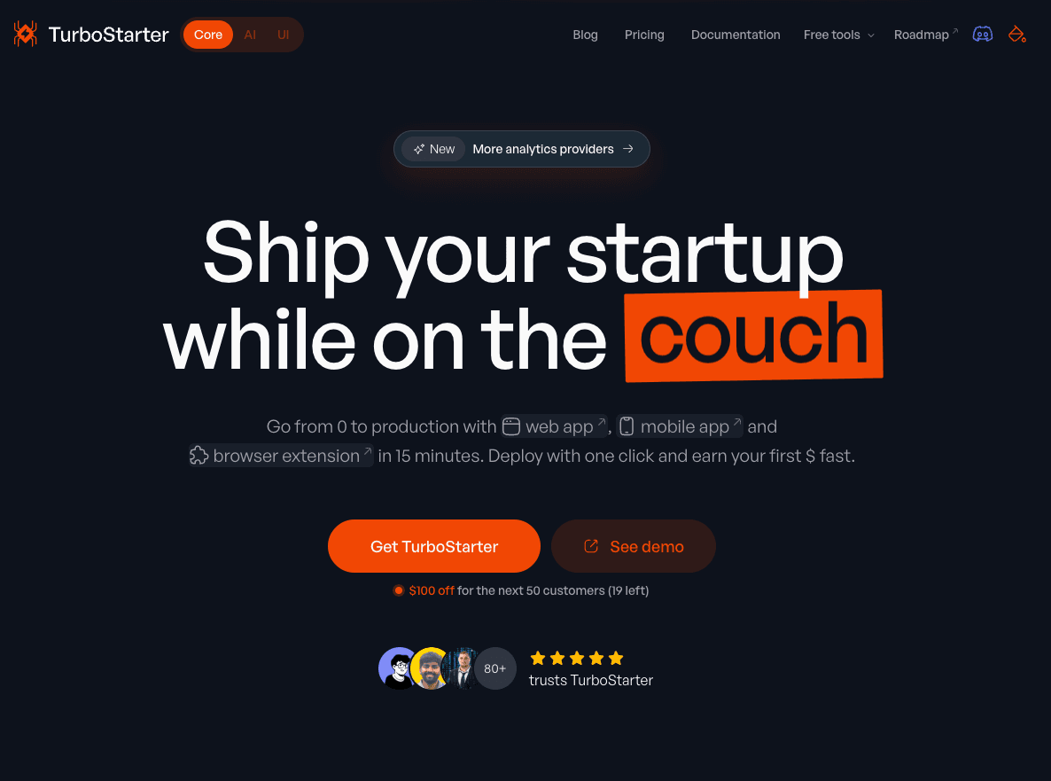 TurboStarter screenshot 1